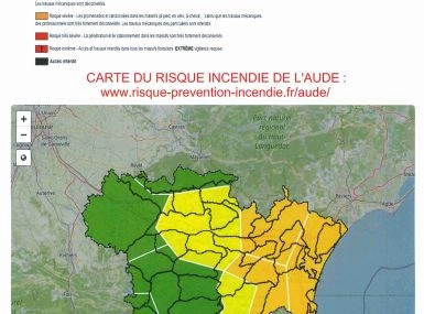 CARTE RISQUE INCENDIE DE L'AUDE