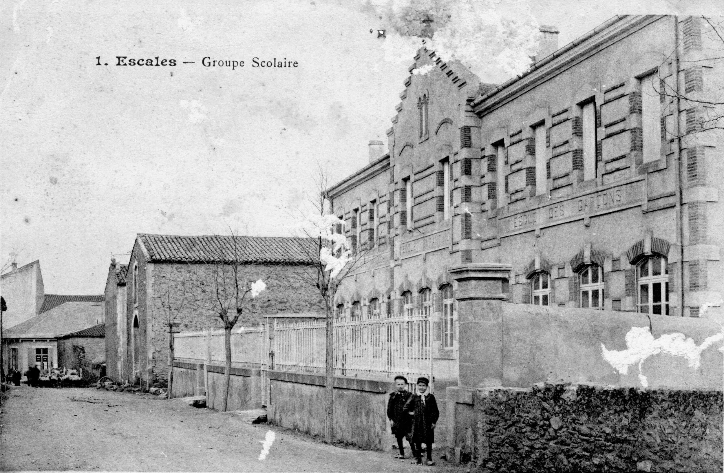 École carte postale