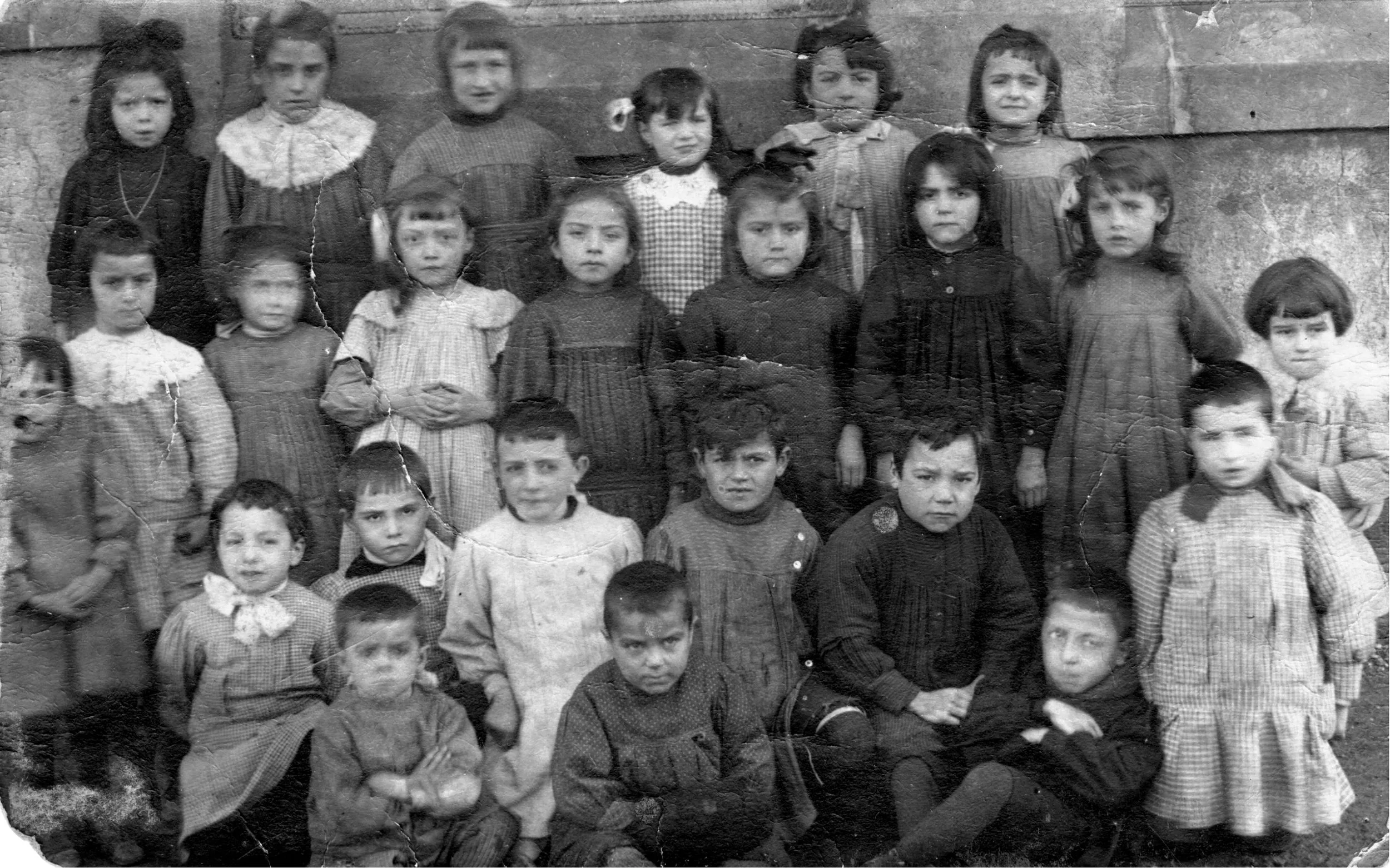 Élèves classe enfantine école