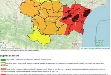 CARTE RISQUE INCENDIE DE L'AUDE