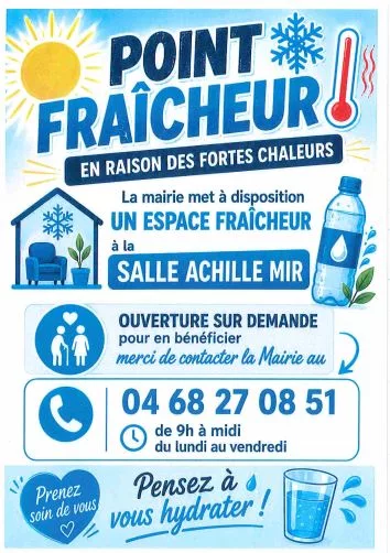 Point fraîcheur salle Achille Mir