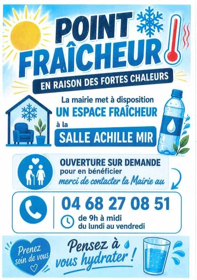 Point fraîcheur salle Achille Mir